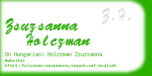 zsuzsanna holczman business card
